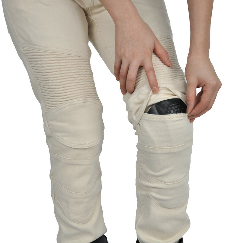 Pantalon d'équitation blanc antique pour femme