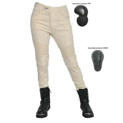 Pantalon d'équitation blanc antique pour femme