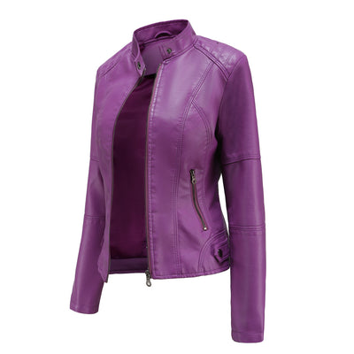 Women's Biker Leather Jacket